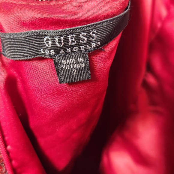 Red Glittery Sequin Guess Dress - Picture 6 of 9